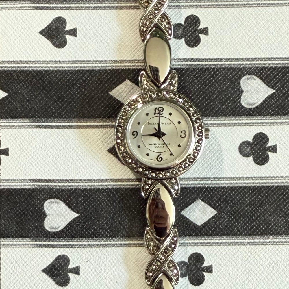 VINTAGE 1980'S JACKLYN SMITH MARCANSITE WATCH